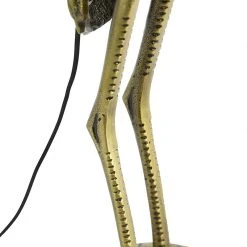 QAZQA Vintage Stehlampe Messing Stoffschirm schwarz - Kranichvogel -Stehlampen Verkaufsladen 6270 103810 5