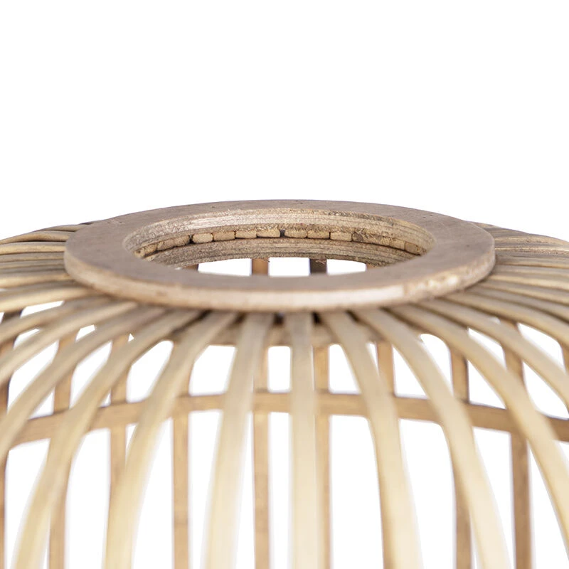 QAZQA Ländliche Stehlampe Rattan - Manila 11 QAZQA Ländliche Stehlampe Rattan - Manila – Bild 9