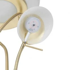 QAZQA Stehleuchte Messing inkl. LED und Dimmer mit Leselampe - Empoli 27 QAZQA Stehleuchte Messing inkl. LED und Dimmer mit Leselampe - Empoli -Stehlampen Verkaufsladen 6305 103426 7