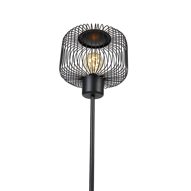 QAZQA Design Stehleuchte schwarz - Baya 9 QAZQA Design Stehleuchte schwarz - Baya – Bild 7