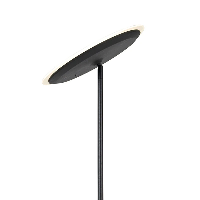 QAZQA Moderne Stehleuchte schwarz inkl. LED mit Fernbedienung und Lesearm - Strela 9 QAZQA Moderne Stehleuchte schwarz inkl. LED mit Fernbedienung und Lesearm - Strela – Bild 7