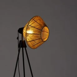 QAZQA Ländliche Stehlampe Stativseil - Jenthe -Stehlampen Verkaufsladen 6349 104991 10