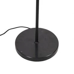 QAZQA Design Stehleuchte schwarz mit Rauchglas - Qara -Stehlampen Verkaufsladen 6354 102195 10