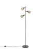 QAZQA Design-Stehlampe Schwarz mit Gold 3-flammig - Noud -Stehlampen Verkaufsladen 6354 105052 0