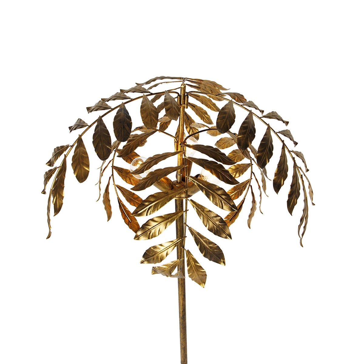 QAZQA Vintage vloerlamp antiek goud 65 cm 4-lichts - Linden 11 QAZQA Vintage vloerlamp antiek goud 65 cm 4-lichts - Linden – Bild 9