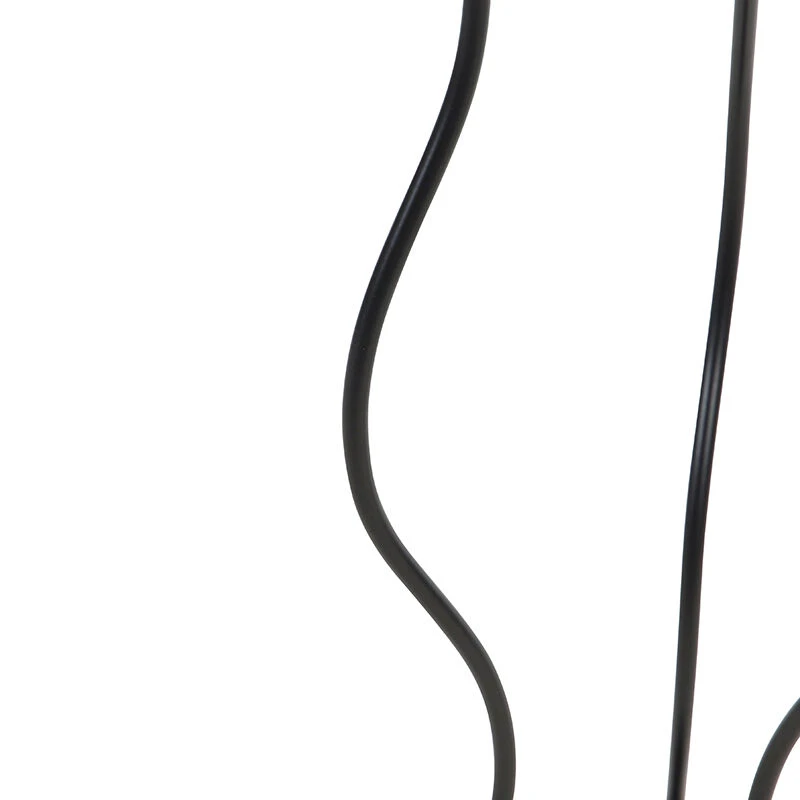 QAZQA Design Stehleuchte schwarz 3-flammig - Wimme 5 QAZQA Design Stehleuchte schwarz 3-flammig - Wimme – Bild 3