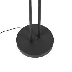 QAZQA Design-Uplighter Jazzy mit Leselampe eckig schwarz -Stehlampen Verkaufsladen 6414 98903 10