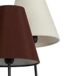 QAZQA Design Stehleuchte schwarz mit Stoffschirm 5-flammig - Melis -Stehlampen Verkaufsladen 6435 103871 5