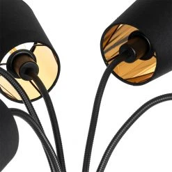 QAZQA Moderne Stehlampe schwarz 5-Licht - Carmen -Stehlampen Verkaufsladen 6468 103503 8