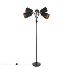 QAZQA Moderne Stehlampe schwarz 5-Licht - Carmen -Stehlampen Verkaufsladen 6472 103503 15