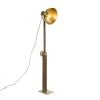 QAZQA Industrielle Stehlampe Bronze mit Holz - Mangos -Stehlampen Verkaufsladen 6490 102349 0