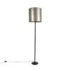 QAZQA Schwarze Stehlampe mit altem Taupeschirm 40 cm - Simplo -Stehlampen Verkaufsladen 6523 98101 0