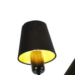 QAZQA Design Stehleuchte schwarz 3-Lichter mit Klemmkappen - Wimme -Stehlampen Verkaufsladen 6535 103549 5