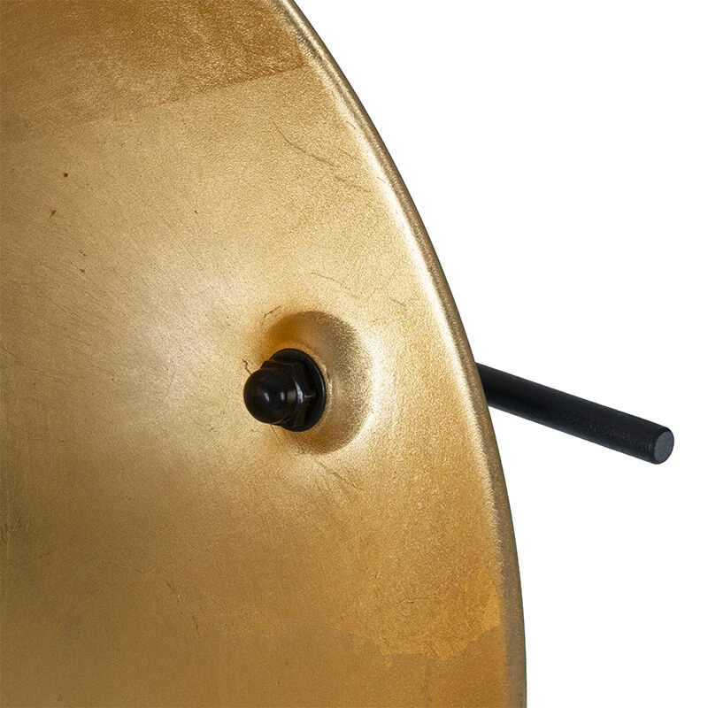 QAZQA Stehlampe schwarz mit Gold 35 cm verstellbar - Magnax 10 QAZQA Stehlampe schwarz mit Gold 35 cm verstellbar - Magnax – Bild 8