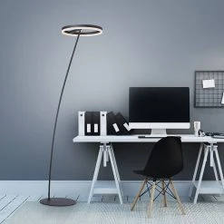 Paul Neuhaus Design Stehleuchte dunkelgrau inkl. LED und Dimmer - Damir