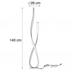 Paul Neuhaus Braune Design Stehleuchte inkl. LED und Dimmer - Belinda -Stehlampen Verkaufsladen 6593 102726 3
