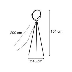 Paul Neuhaus Moderne Stehlampe schwarz inkl. LED und Dimmerstativ - Vincent -Stehlampen Verkaufsladen 6603 103723 4