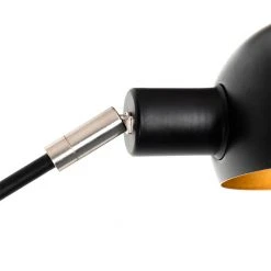 QAZQA Design Stehlampe schwarz mit gold 5-flammig - Sixties Marmo -Stehlampen Verkaufsladen 6705 104440 6