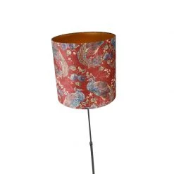 QAZQA Stehlampe schwarz Schatten Pfau Design rot 40 cm - Parte -Stehlampen Verkaufsladen 6818 104172 5