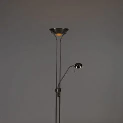 QAZQA Stehleuchte Stahl mit Leselampe inkl. LED und Dimmer - Diva 36 QAZQA Stehleuchte Stahl mit Leselampe inkl. LED und Dimmer - Diva -Stehlampen Verkaufsladen 6893 103419 14