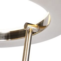 QAZQA Moderne Stehlampe Stahl und Glas inkl. LED mit Lesearm - Divine -Stehlampen Verkaufsladen 6916 99249 8