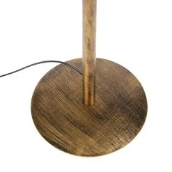 QAZQA Vintage Stehleuchte Gold mit Pfauenschirm 40 cm - Simplo 19 QAZQA Vintage Stehleuchte Gold mit Pfauenschirm 40 cm - Simplo -Stehlampen Verkaufsladen 6925 98106 7