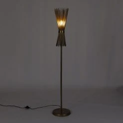 QAZQA Art Deco Stehlampe Gold - Besen 27 QAZQA Art Deco Stehlampe Gold - Besen -Stehlampen Verkaufsladen 6938 103090 11