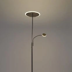 QAZQA Moderne Stehlampe Stahl inkl. LED mit Fernbedienung und Lesearm - Strela 42 QAZQA Moderne Stehlampe Stahl inkl. LED mit Fernbedienung und Lesearm - Strela -Stehlampen Verkaufsladen 6948 102610 17