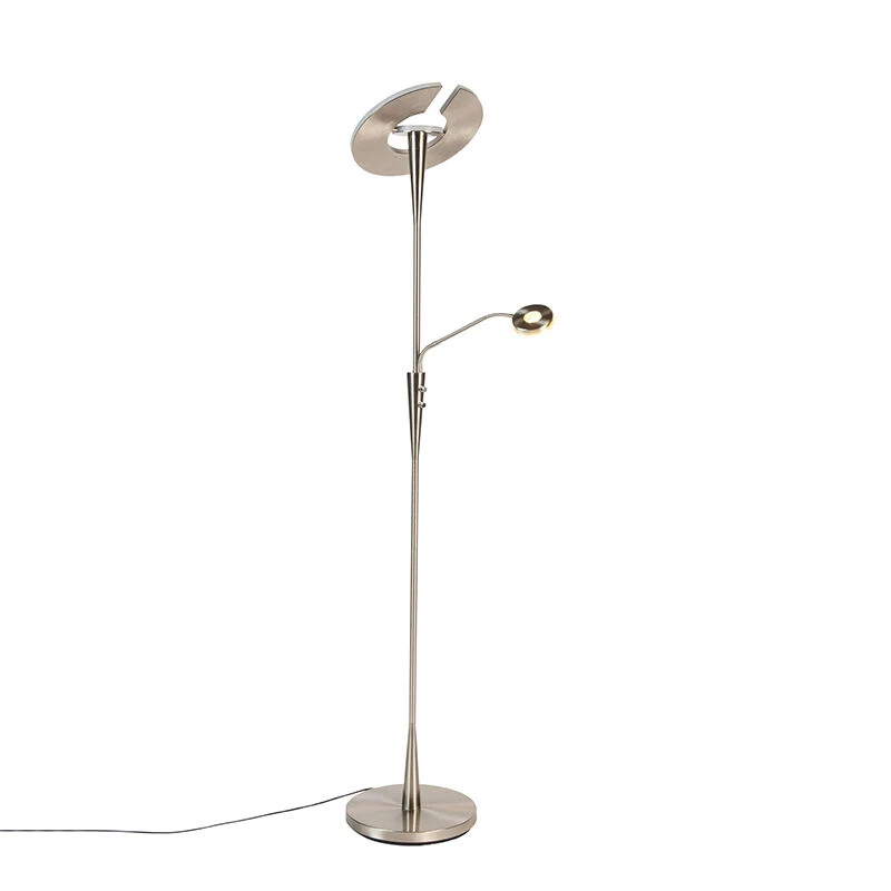 Trio Leuchten Moderne Stehlampe Stahl inkl. LED mit Lesearm - Moderno 19 Trio Leuchten Moderne Stehlampe Stahl inkl. LED mit Lesearm - Moderno – Bild 17