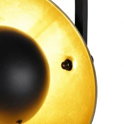 QAZQA Industrielle Stehlampe schwarz mit goldenen 3-Lichtern - Emilienne Novo -Stehlampen Verkaufsladen 7090 103222 9