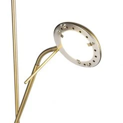 QAZQA Bronze Stehleuchte mit Leseleuchte inkl. LED und Dimmer - Diva 2 -Stehlampen Verkaufsladen 7108 91861 9