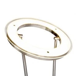 QAZQA Moderne Stehlampe Stahl und Glas inkl. LED mit Lesearm - Divine -Stehlampen Verkaufsladen 7138 99249 10