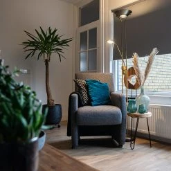 QAZQA Bronze Stehleuchte mit Leseleuchte inkl. LED und Dimmer - Diva 2 -Stehlampen Verkaufsladen 7139 91861 15