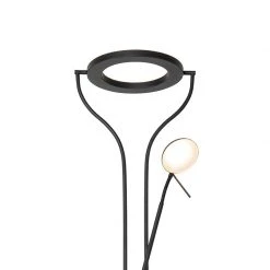 QAZQA Moderne Stehleuchte schwarz mit Lesearm inkl. LED und Dimmer - Divo -Stehlampen Verkaufsladen 7141 104098 2