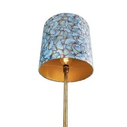 QAZQA Botanische Stehlampe Gold mit Schmetterlingsmuster 40 cm - Simplo -Stehlampen Verkaufsladen 7153 98107 4