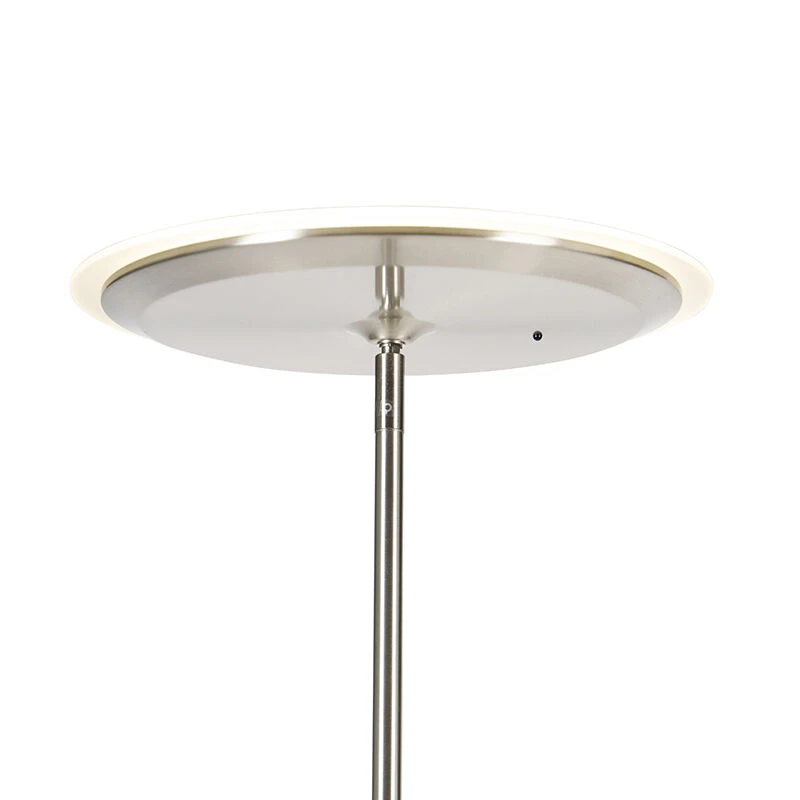 QAZQA Moderne Stehlampe Stahl inkl. LED mit Fernbedienung und Lesearm - Strela 8 QAZQA Moderne Stehlampe Stahl inkl. LED mit Fernbedienung und Lesearm - Strela – Bild 6