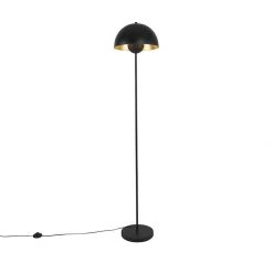 QAZQA Industrielle Stehlampe schwarz mit Gold 160 cm - Magnax -Stehlampen Verkaufsladen 7227 102512 2