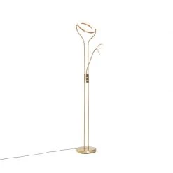 QAZQA Moderne Stehleuchte gold mit Lesearm inkl. LED und Dimmer - Divo -Stehlampen Verkaufsladen 7244 104099 16