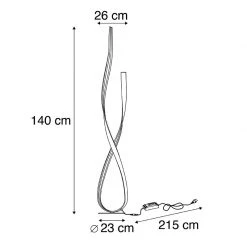 Paul Neuhaus Design Stehleuchte gold inkl. LED und Dimmer - Belinda -Stehlampen Verkaufsladen 7263 105140 3