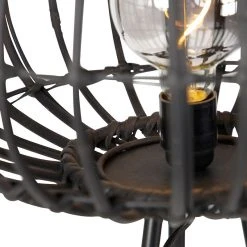 QAZQA Ländliche Stehlampe Stativ schwarz 40 cm - Canna 21 QAZQA Ländliche Stehlampe Stativ schwarz 40 cm - Canna -Stehlampen Verkaufsladen 7283 104277 5