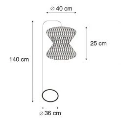 QAZQA Orientalische Stehlampe grau - Leonard -Stehlampen Verkaufsladen 7287 104827 3