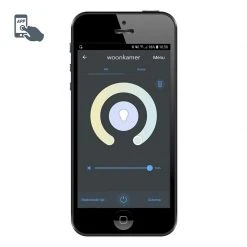 QAZQA Intelligente moderne Bogenlampe schwarz inkl. A60 Wifi - Vinossa -Stehlampen Verkaufsladen 7335 103591 8