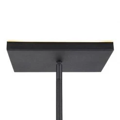 QAZQA Design-Uplighter Jazzy mit Leselampe eckig schwarz -Stehlampen Verkaufsladen 7347 98903 9