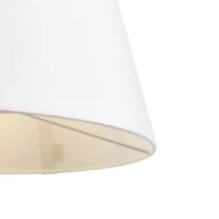 QAZQA Stehlampe aus Stahl mit weißem Schirm und verstellbarem Arm - Ladas Deluxe 27 QAZQA Stehlampe aus Stahl mit weißem Schirm und verstellbarem Arm - Ladas Deluxe -Stehlampen Verkaufsladen 7379 102375 11
