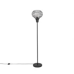 QAZQA Moderne Stehlampe schwarz - Sapphira -Stehlampen Verkaufsladen 7540 105122 13