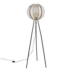 QAZQA Industriële tripod vloerlamp brons met zwart - Dong -Stehlampen Verkaufsladen 7561 105089 12