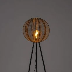 QAZQA Industriële tripod vloerlamp brons met zwart - Dong -Stehlampen Verkaufsladen 7625 105089 11