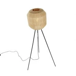 QAZQA Orientalische Stehlampe schwarz mit Seilstativ - Riki -Stehlampen Verkaufsladen 7647 103242 8