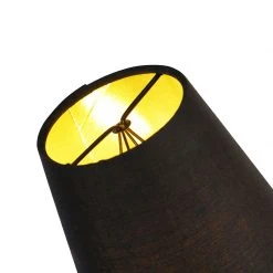 QAZQA Design Stehleuchte schwarz 3-Lichter mit Klemmkappen - Wimme -Stehlampen Verkaufsladen 7735 103549 3