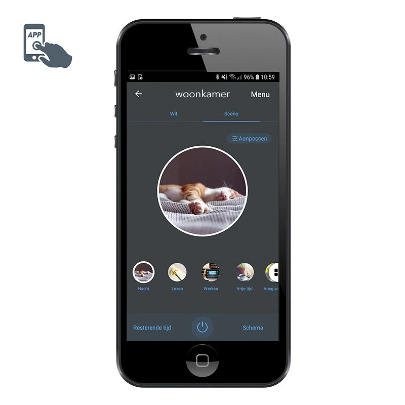 QAZQA Smart vloerlamp staal incl. Wifi A60 - Hobby 17 QAZQA Smart vloerlamp staal incl. Wifi A60 - Hobby – Bild 15